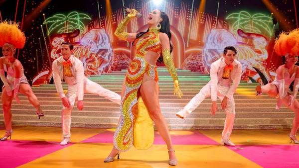 To get in shape for Vegas, Katy Perry says she has to "let go of my Taco Bell"