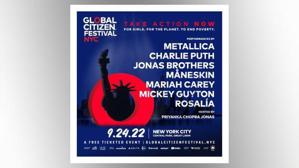 Tune in to see the Jonas Brothers, Mariah Carey and more headline Saturday's Global Citizen Festival