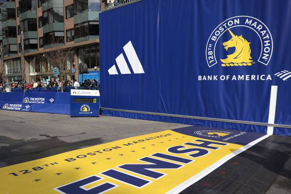 Runners at the ready: Boston Marathon runners compete in 128th edition